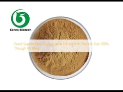 Complément alimentaire Extrait d'érable à sucre avec granulométrie 100% passant à travers un tamis de 80 mesh