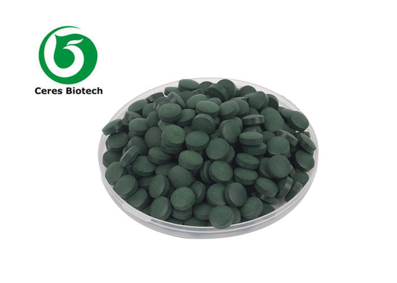La poudre organique pharmaceutique Spirulina de Spirulina marque sur tablette l'anti rayonnement